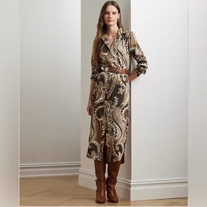 RALPH LAUREN
Paisley Twill Shirtdress
Lauren Petite